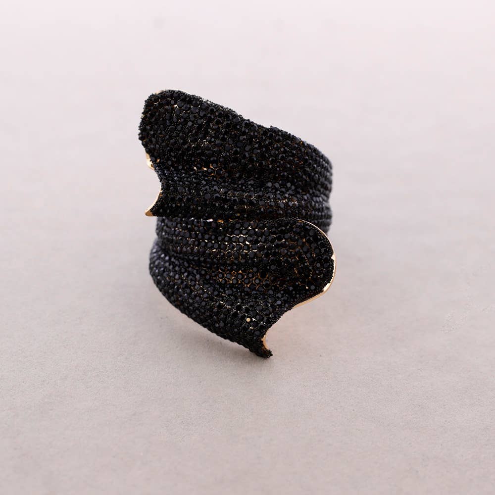 Bracciale Aperto Metallo Cristalli
